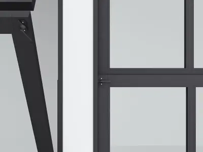 Aluminium window 11 3D model