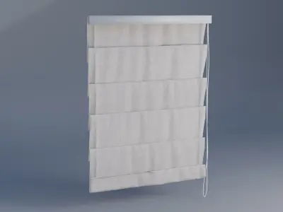 Curtain Low-poly 3D model 14