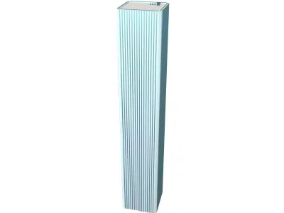 Cartoon Skyscraper v2 001 Low-poly 3D model