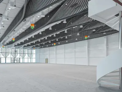 Exhibition Hall interior 11 3D model