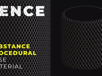 Chain link fence substance procedural generator  Texture