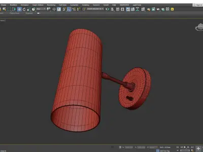 CYPRESS SMALL SCONCE Low-poly 3D model