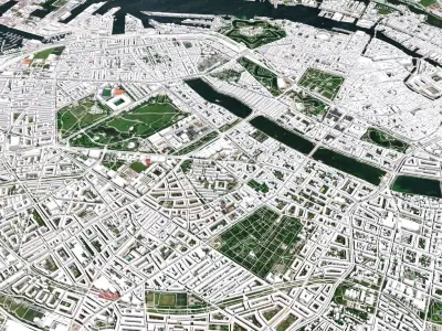 Cityscape Copenhagen  Denmark 3D model
