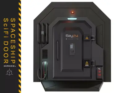 SciFi Spaceship Door 3D model