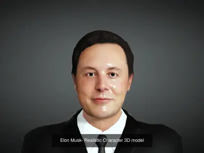 15- Realistic and Fully Rigged Character Game Ready 3D Model Pack