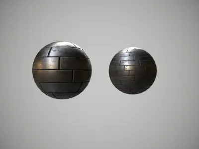 Tiled metal pbr material Texture
