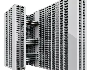 High Rised Residential Building No144 A 3D model