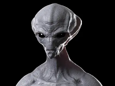 Alien Low-poly 3D model