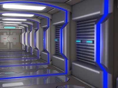 Sci Fi Corridor   3D model