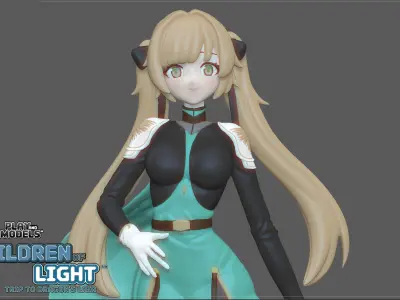 BELLA 3D MODEL FROM CHILDREN OF LIGHT - TRIP TO DRAGONS LAIR Free 3D print model