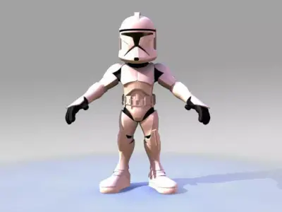 Mini Clone trooper 3D model