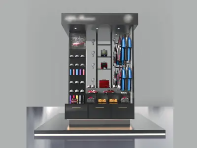 Kiosk Design Low-poly 3D model