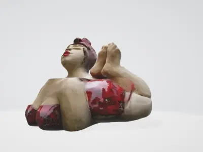 Creative Art Sculpture 3D Asset Low-poly 3D model