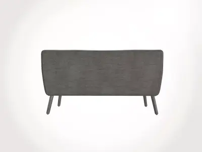 Neutral Fabric Sofa 3D Model 3D model