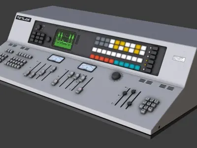 Control Desk 3 Low-poly 3D model