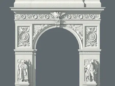 Washington Square Arch 3D print model