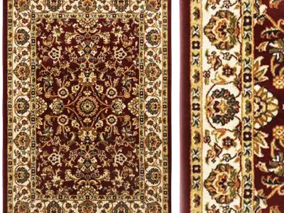 Persian cream rug 3D model