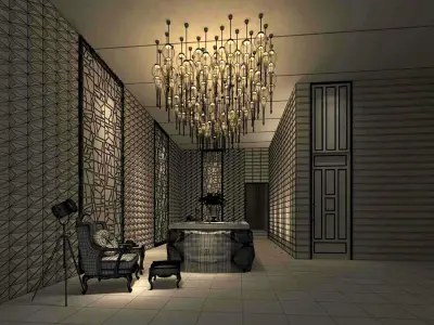 Business Restaurant - Coffee - Banquet  23 3D model