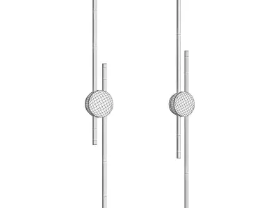 GULL SCONCE Low-poly 3D model