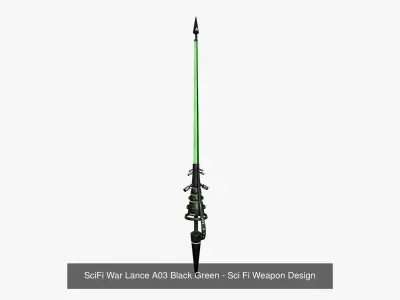 10 SciFi War Lances A Collection - Sci Fi Weapon Design 3D Model Pack