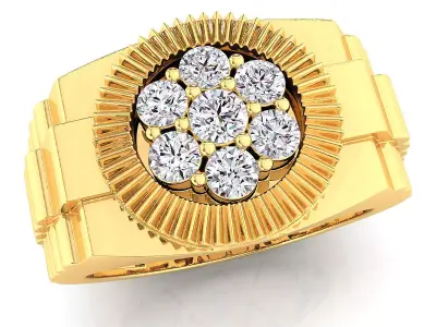 Small fancy mans ring 3D print model