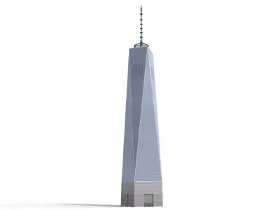 Freedom Tower Low-poly 3D model