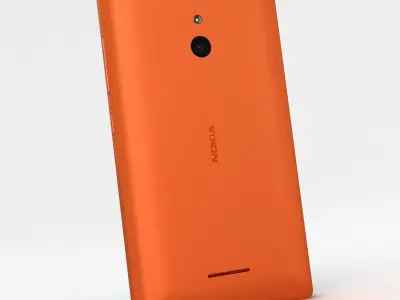 Nokia XL and XL Dual Orange 3D model