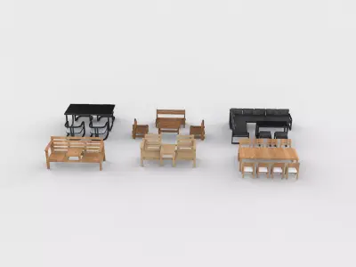 furniture set 3D model