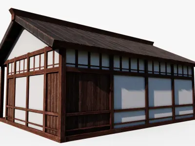Small Hut Low-poly 3D model