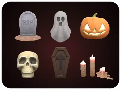 Stylized Halloween Props Pack