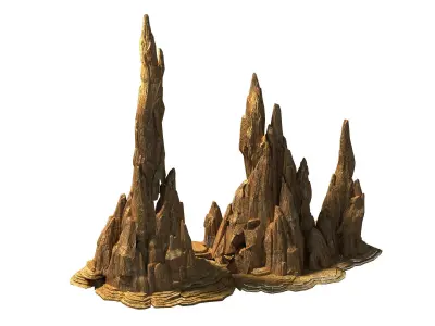 Battlestar - Desert Bizarre Boulder 02 3D model