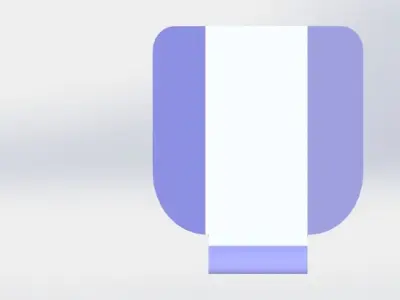 Table Lamp with Sheet Metal 3D model