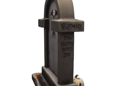 Gothic Tombstone  3D model