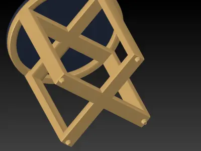 Round Dining Table Free 3D model