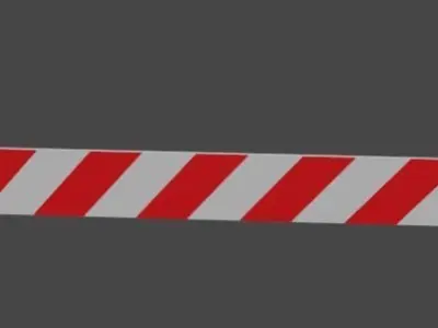 building site sign Low-poly 3D model