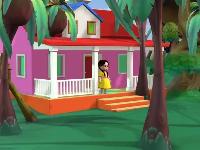 Home CC Low-poly 3D model