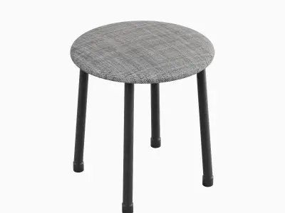 Steel Stool C 04 3D model