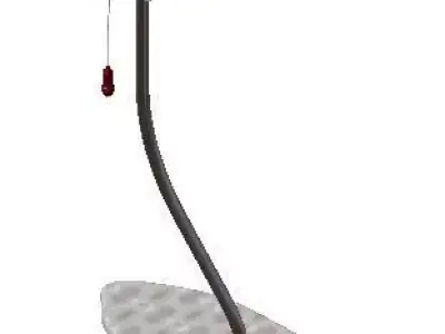 Stone forged metal lamp 3D model