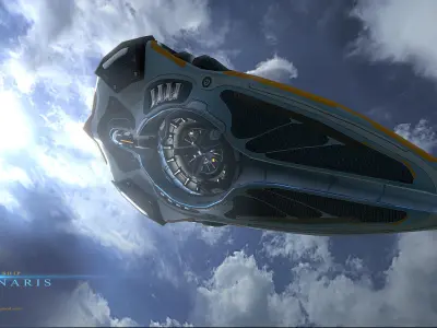 Luminaris Starship Low-poly 3D model