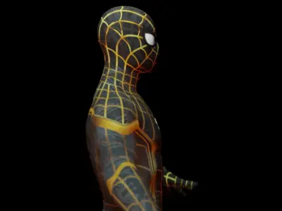 spider man no way home suit 3D model