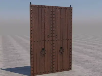 Traditional Moroccan Door 3D model