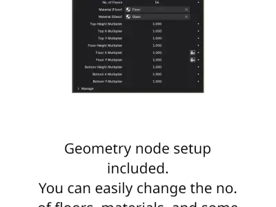Parametric Building Collection 1B 3Complete 3D model