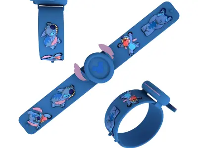 Disney Magic Band Slap Bracelet 3D model