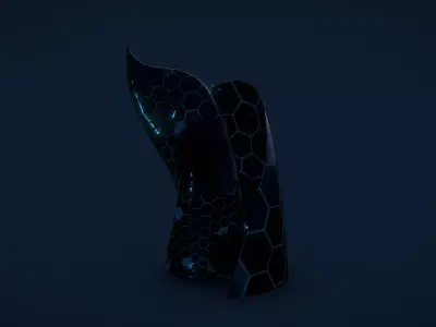 Weird Building Crystal Hex 3D model