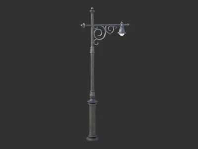 Street Lamp Low-poly 3D model