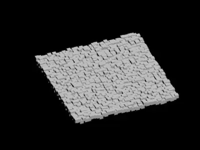 block surface  3D model
