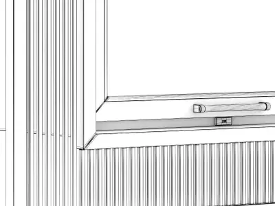 Wall Fireplace 5 3D model