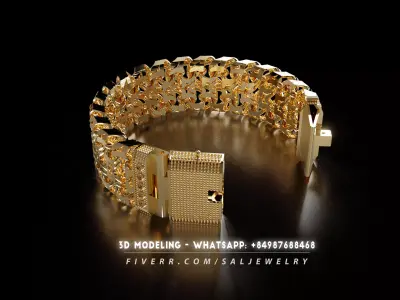 Men bracelets Double Moscow Bismarck 3D print model