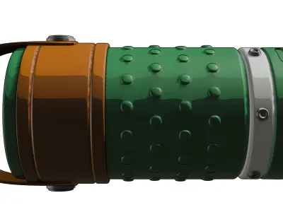 Sci-fi toon granade  Low-poly 3D model