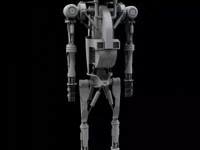 Robot model sci-fi 3D model